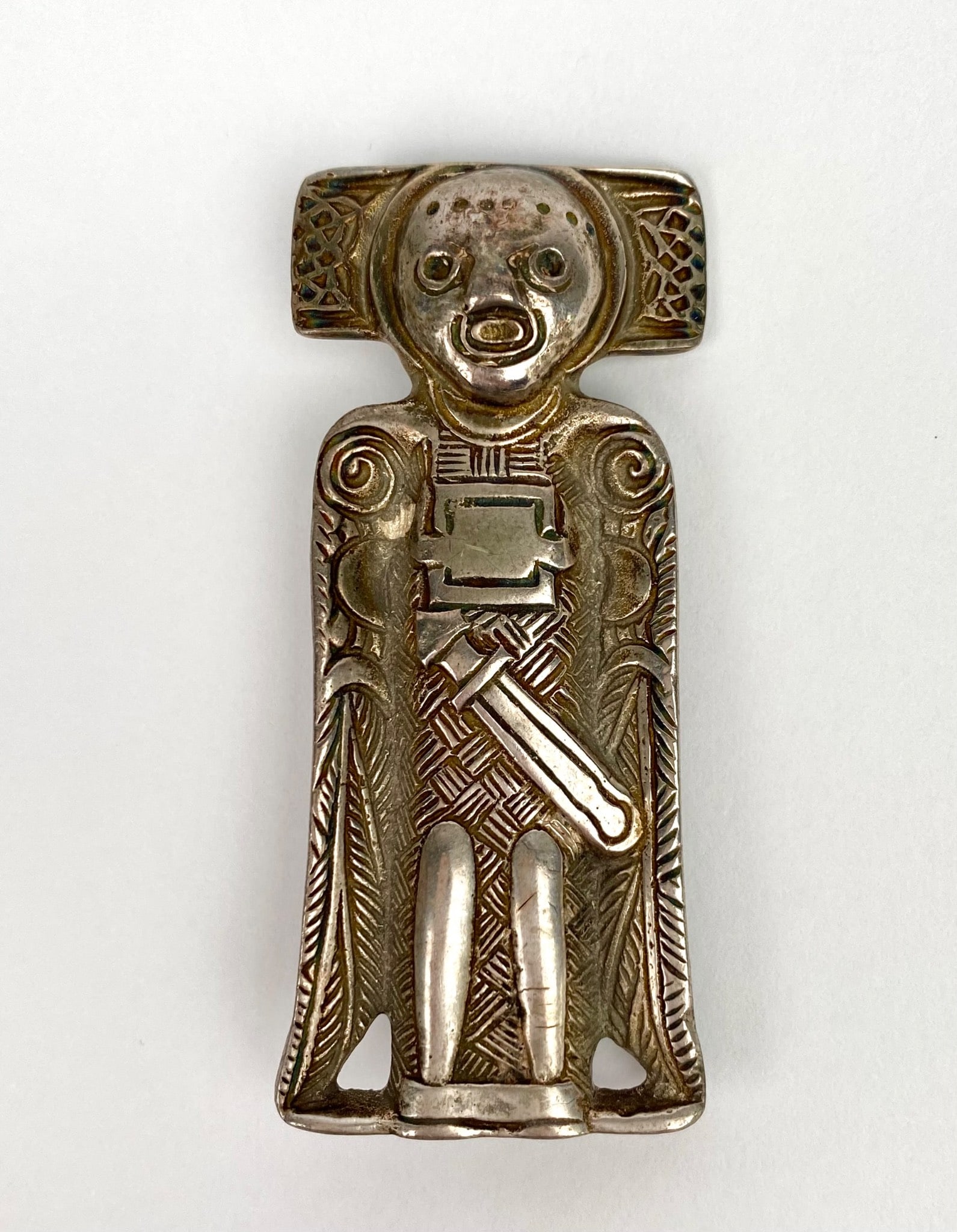 David Andersen Norwegian Sterling Silver Viking-Style Figural Brooch, 925 (Copy) (1 of 3)