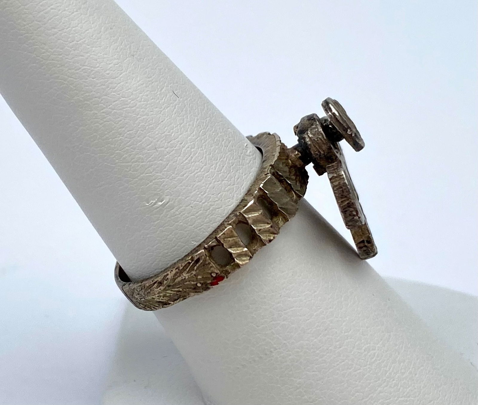 Vintage Sterling Silver Mickey Mouse Ring - 3