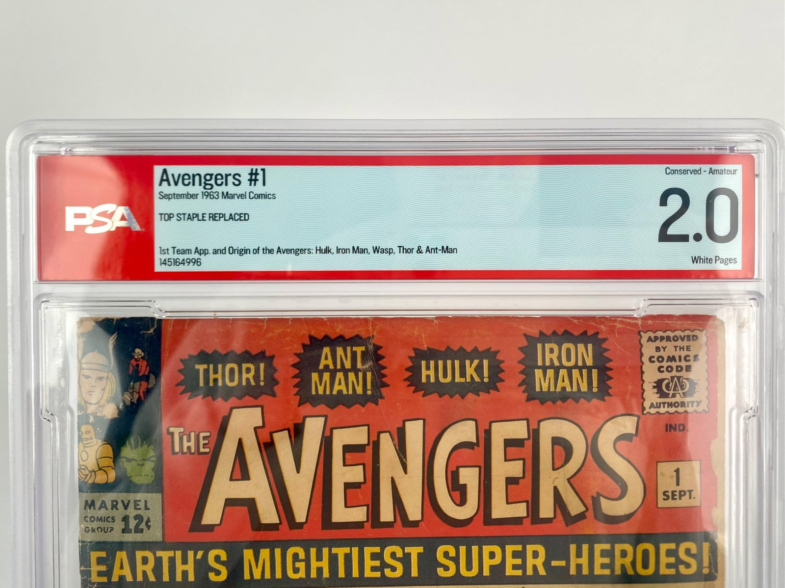Marvel ‘Avengers’ No. 1, 1963, PSA 2.0 - 4
