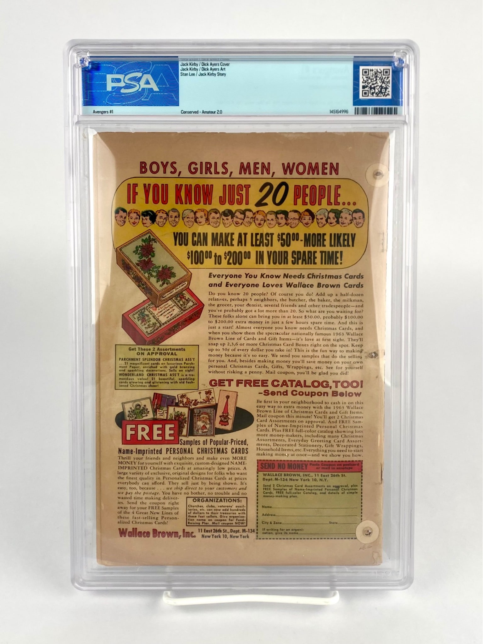 Marvel ‘Avengers’ No. 1, 1963, PSA 2.0 - 6