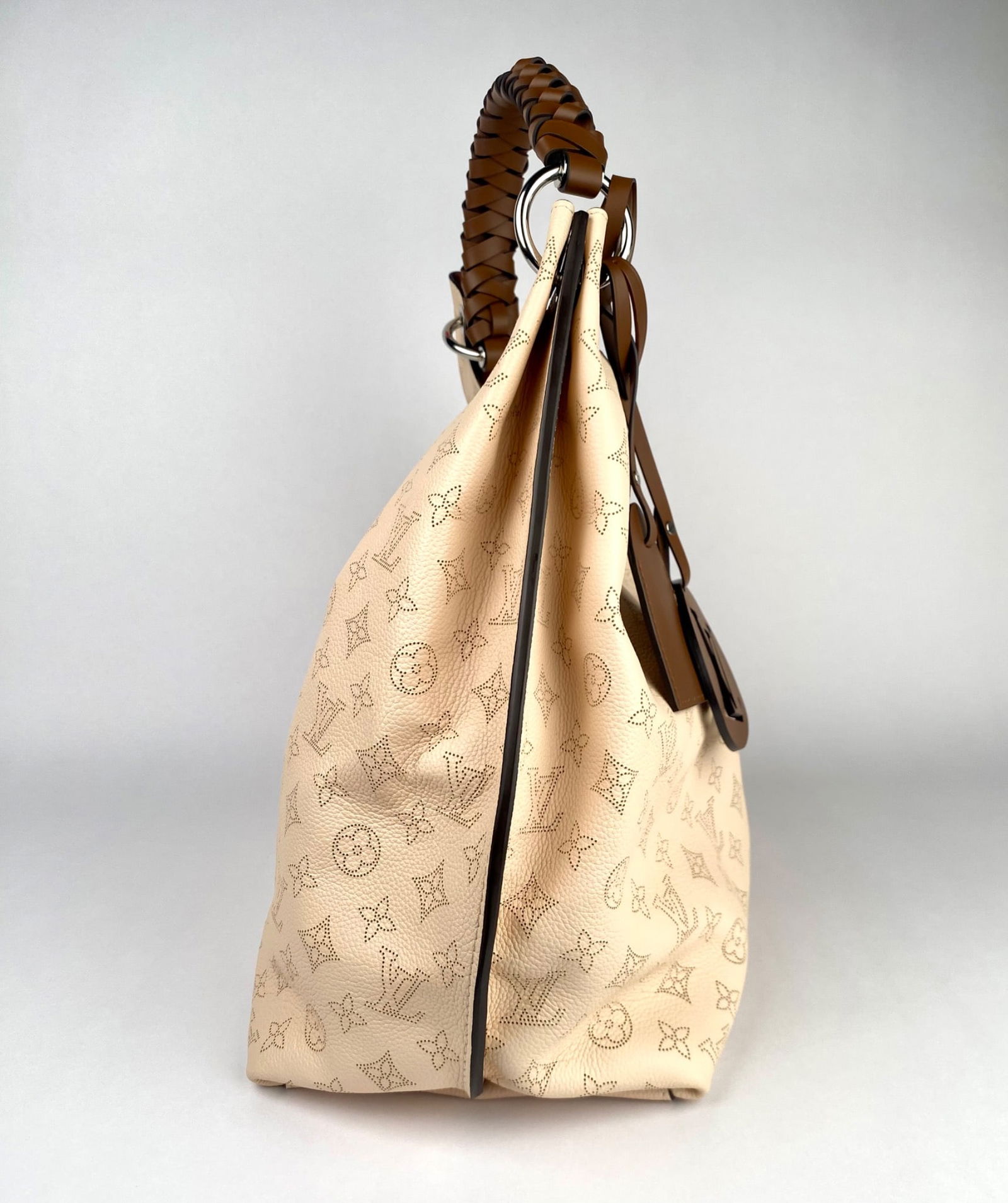 Louis Vuitton Monogram Mahina Leather Hobo Handbag with Dust Bag - 7