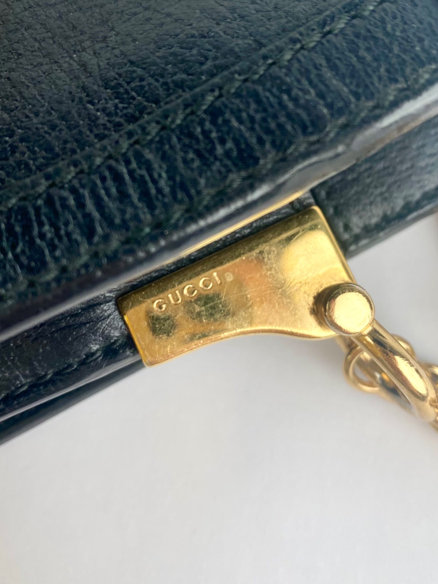 Gucci Ophidia Web Stripe Leather Chain Shoulder Bag w/ Box - 9