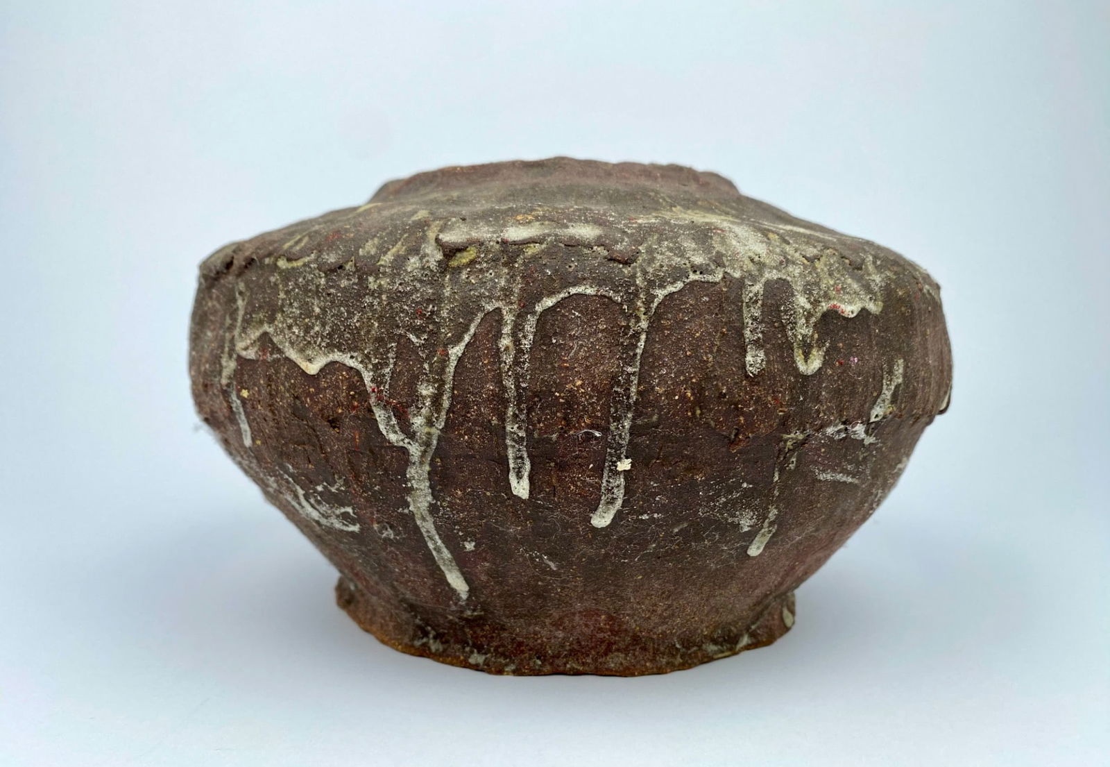 Signed Studio Pottery Vessel with Drip Glaze - 2