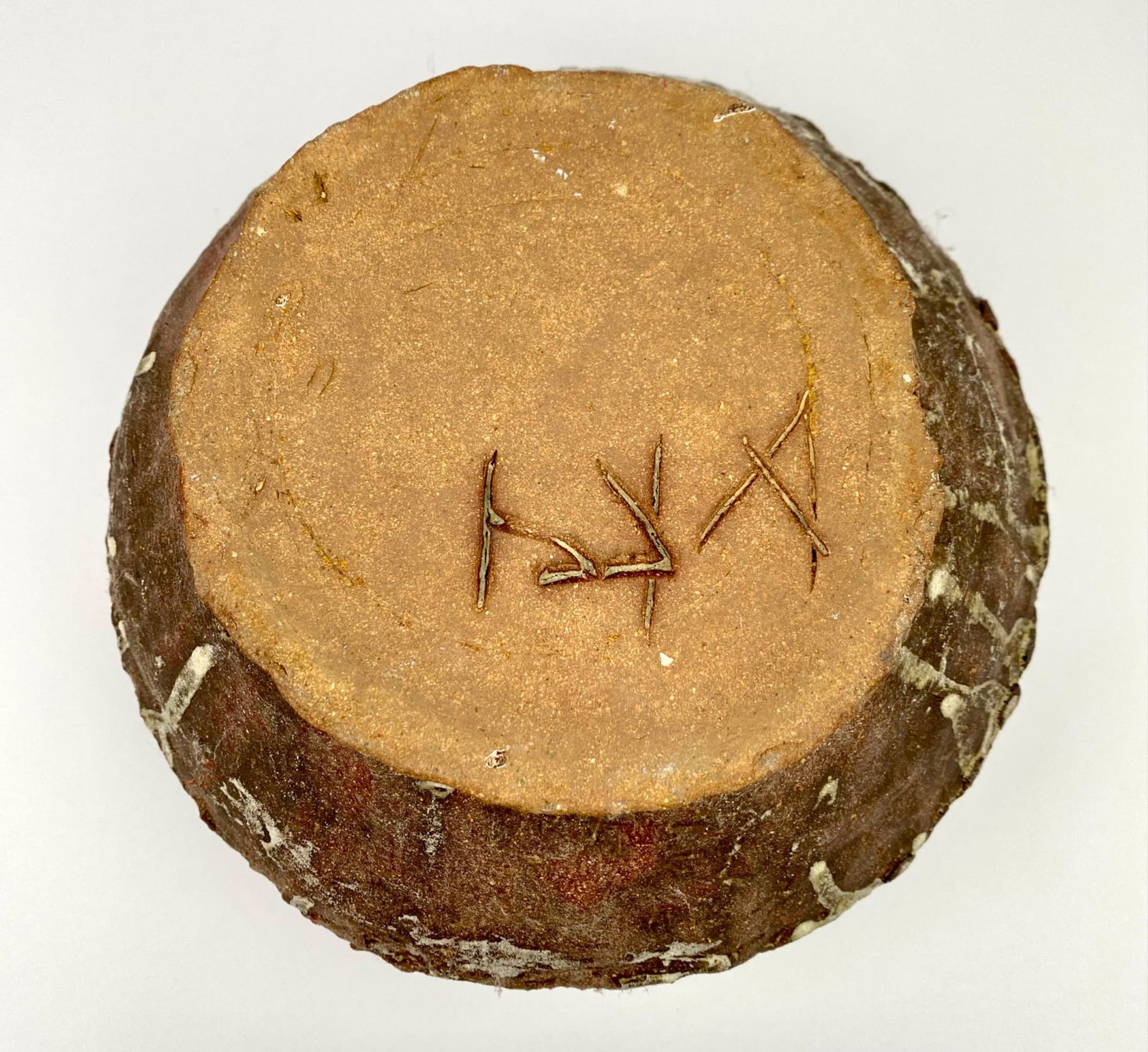 Signed Studio Pottery Vessel with Drip Glaze - 5