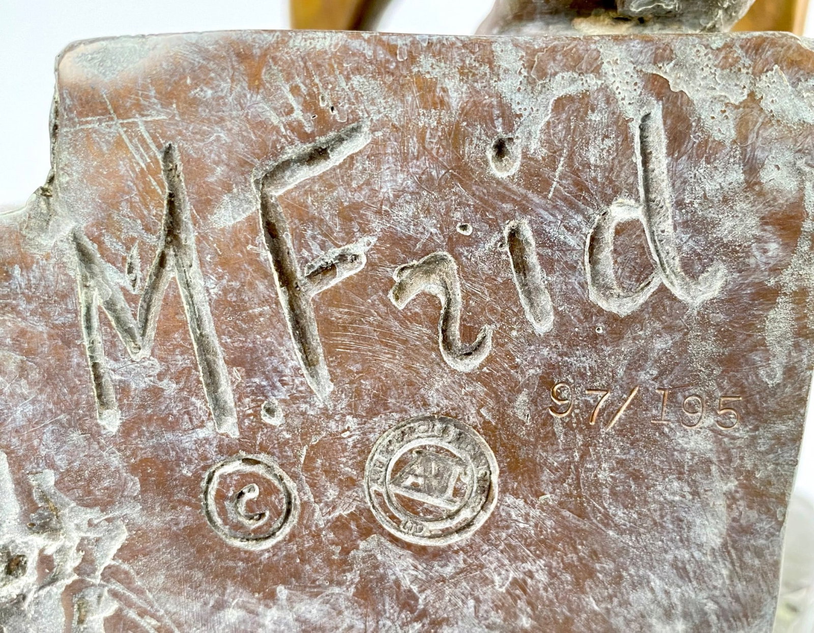 M. Frid Bronze Sculpture ‘Violinist & Muse,’ Limited Edition 97/195 - 12