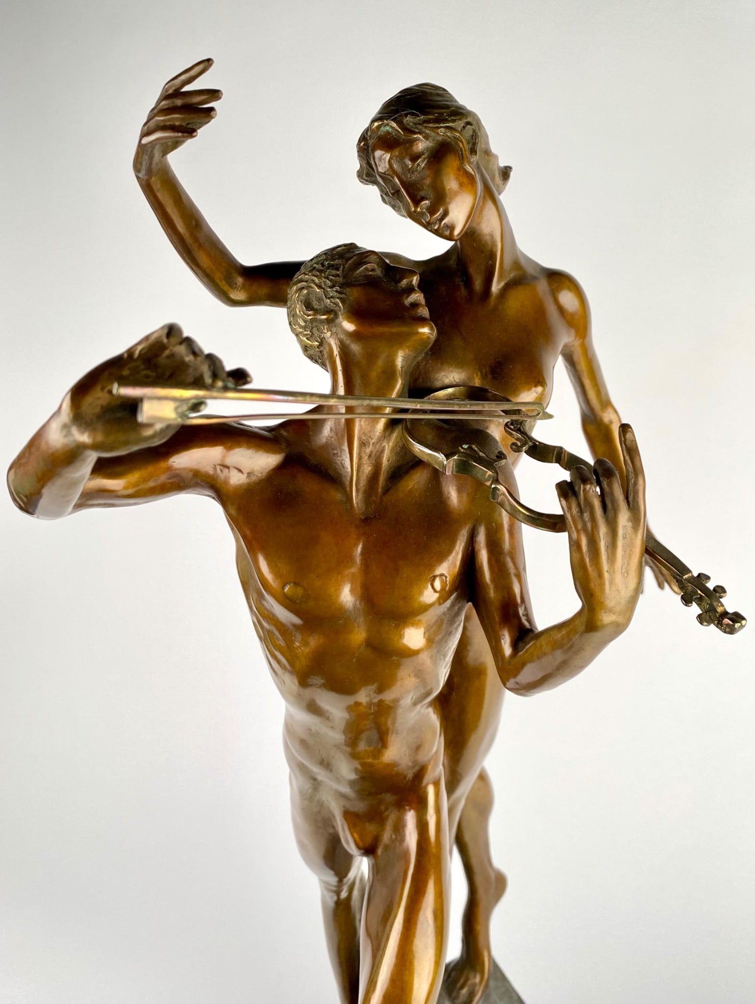 M. Frid Bronze Sculpture ‘Violinist & Muse,’ Limited Edition 97/195 - 2
