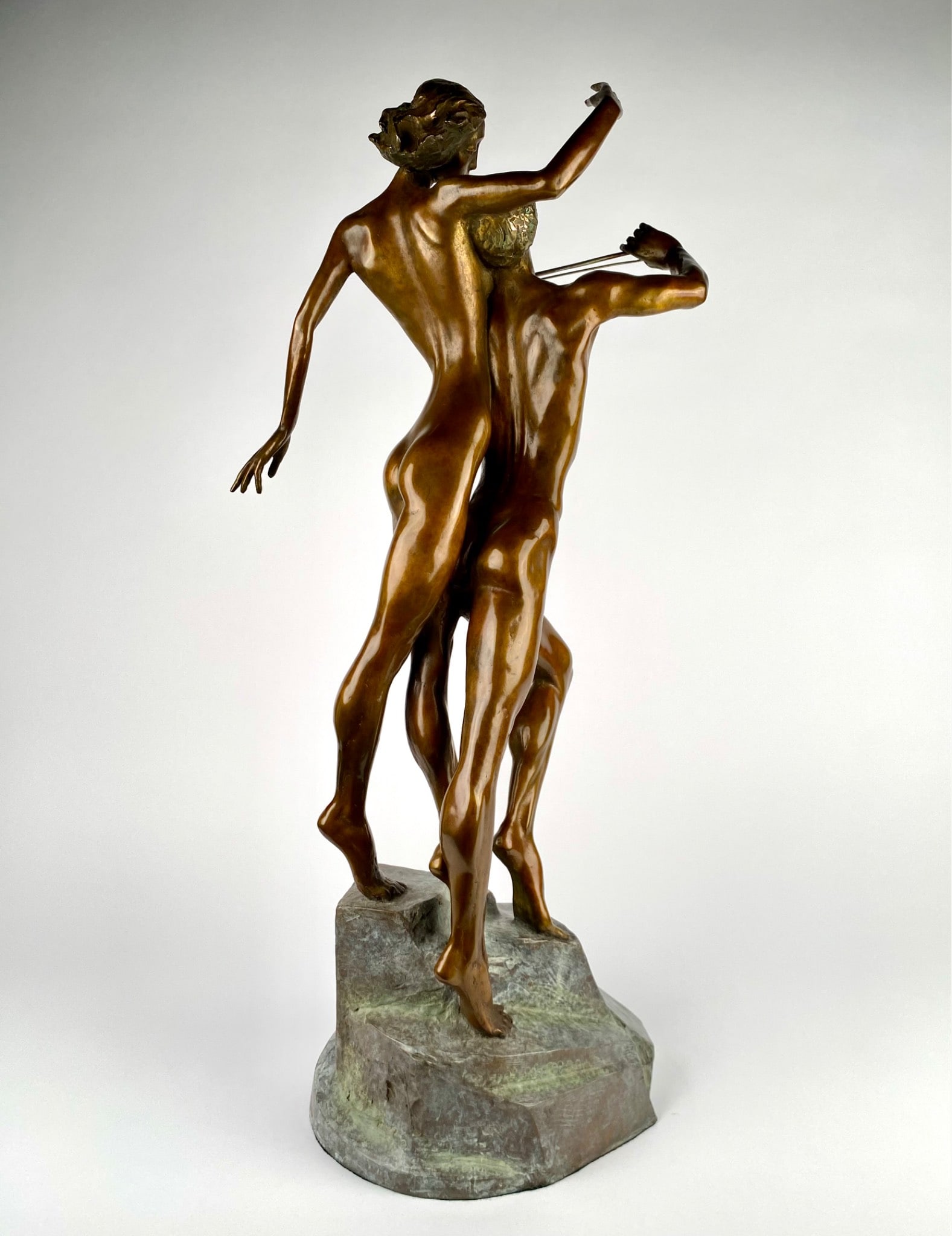 M. Frid Bronze Sculpture ‘Violinist & Muse,’ Limited Edition 97/195 - 8