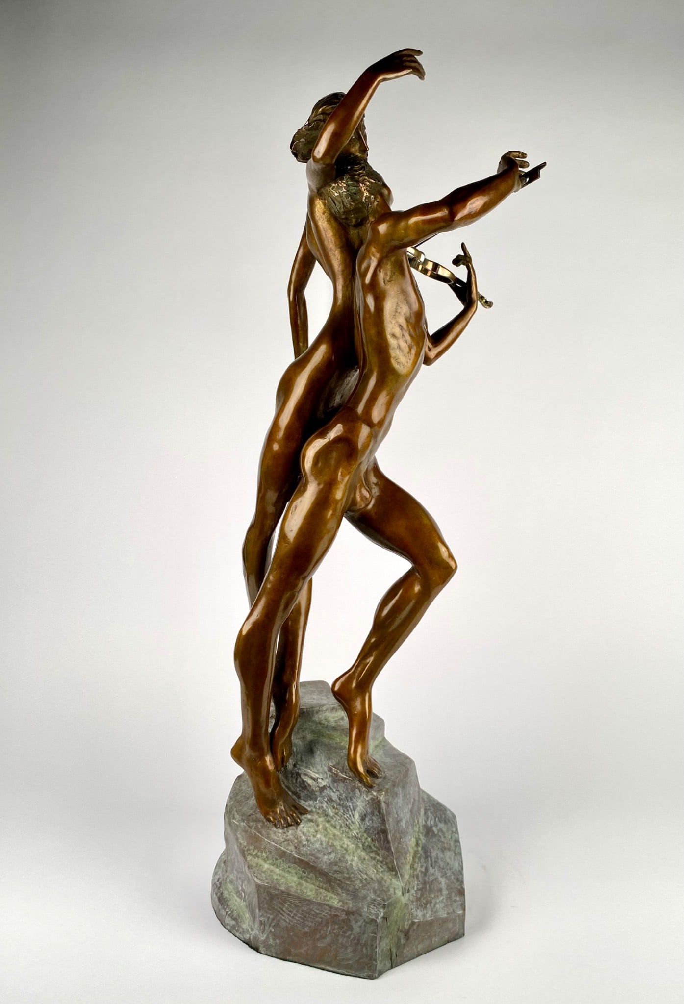 M. Frid Bronze Sculpture ‘Violinist & Muse,’ Limited Edition 97/195 - 9