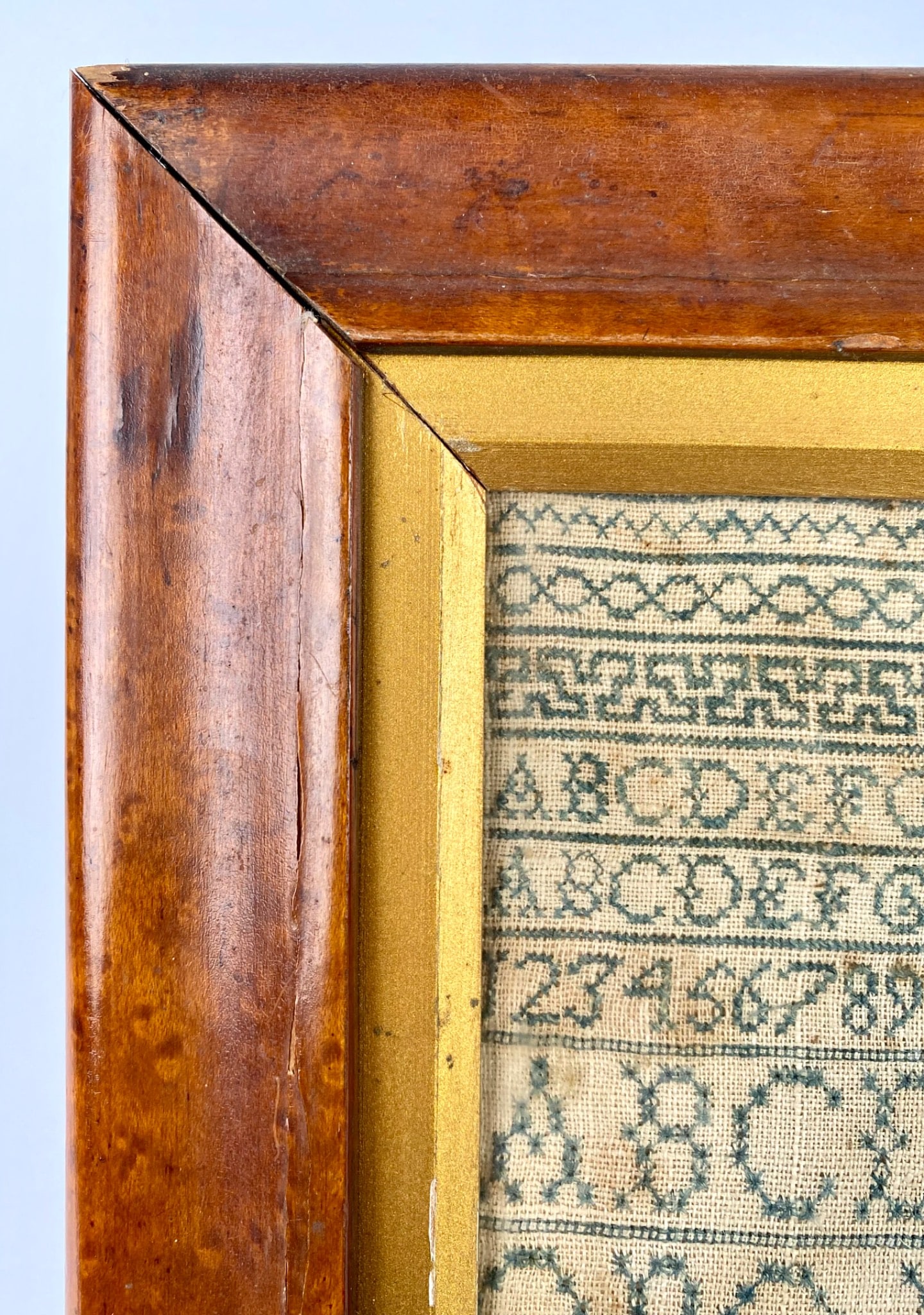 1779 Ann Appleton Framed Needlework Sampler - 6