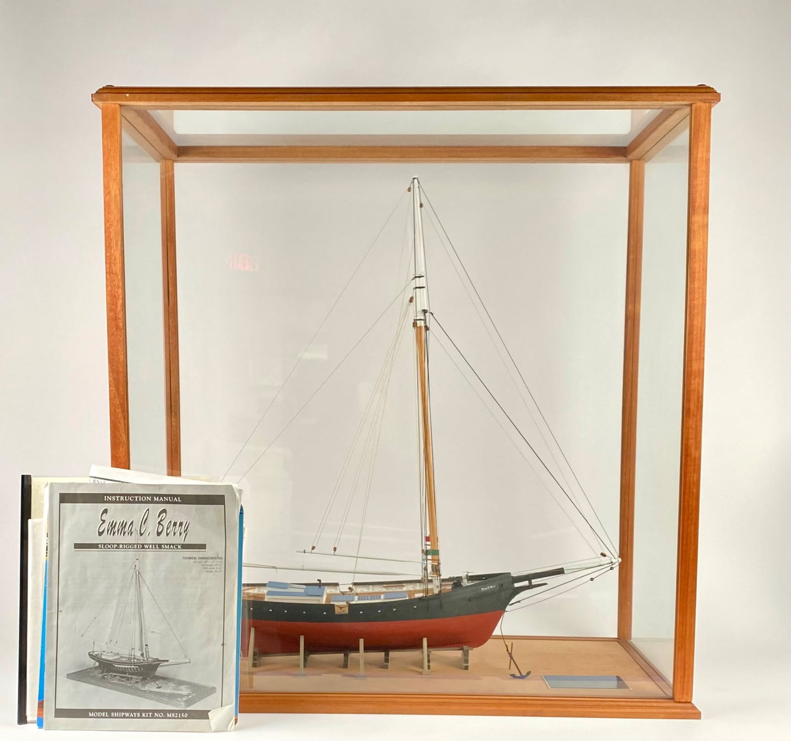 Model of the Sloop Rigged Well Smack ‘Emma C. Berry’, Constructed by Otto J. Kirchner w/ (1 of 12)