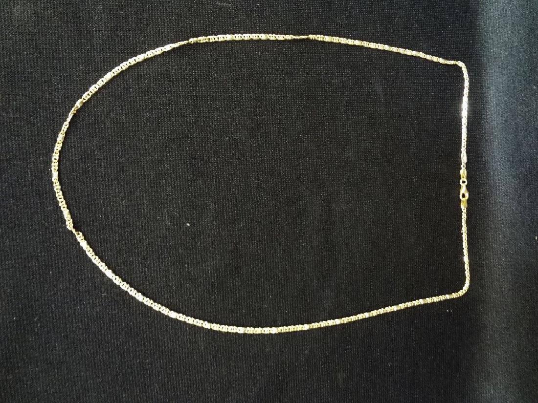 18K Italian Gold Chain "Cuban Link Pattern" .37 Troy (1 of 4)