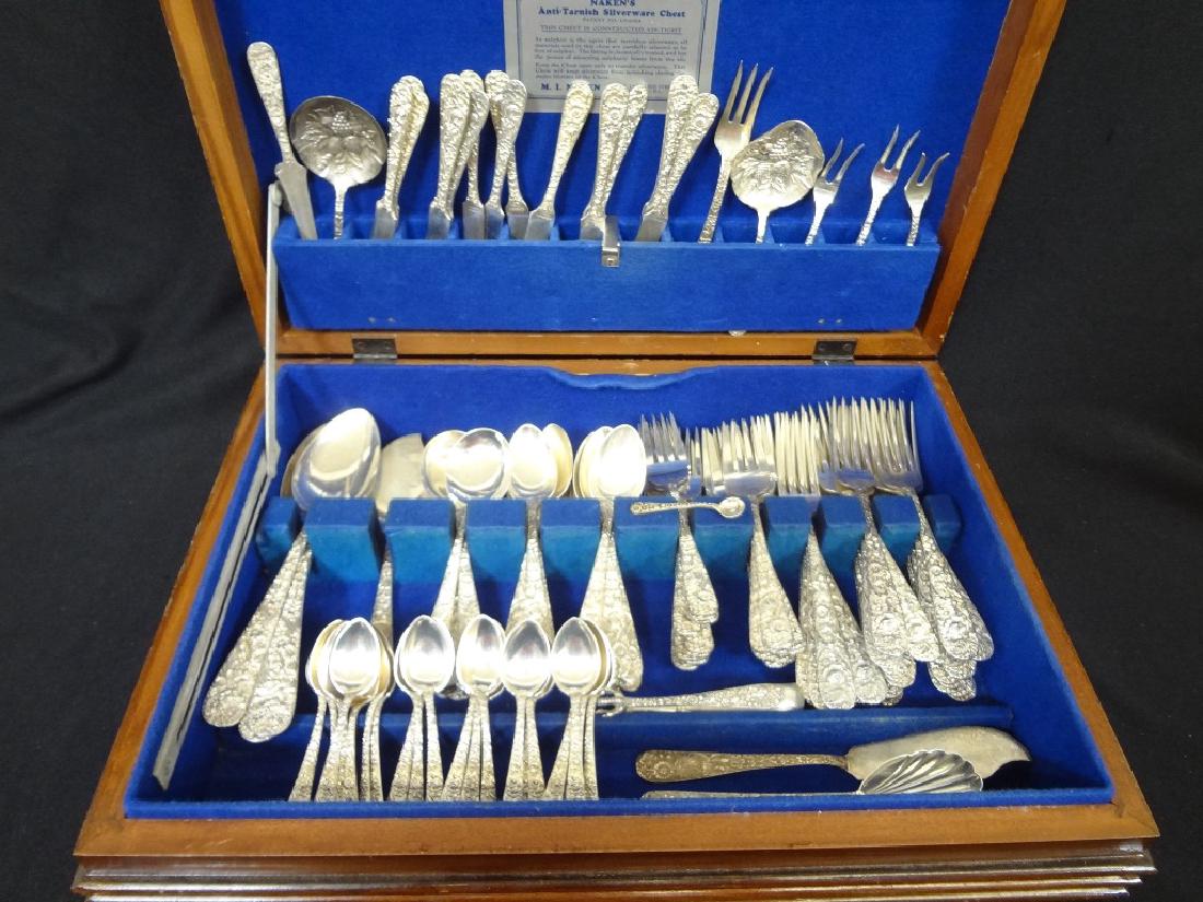 S. Kirk and Sons "Repousse" 1924 Pattern (131) Pieces (1 of 5)