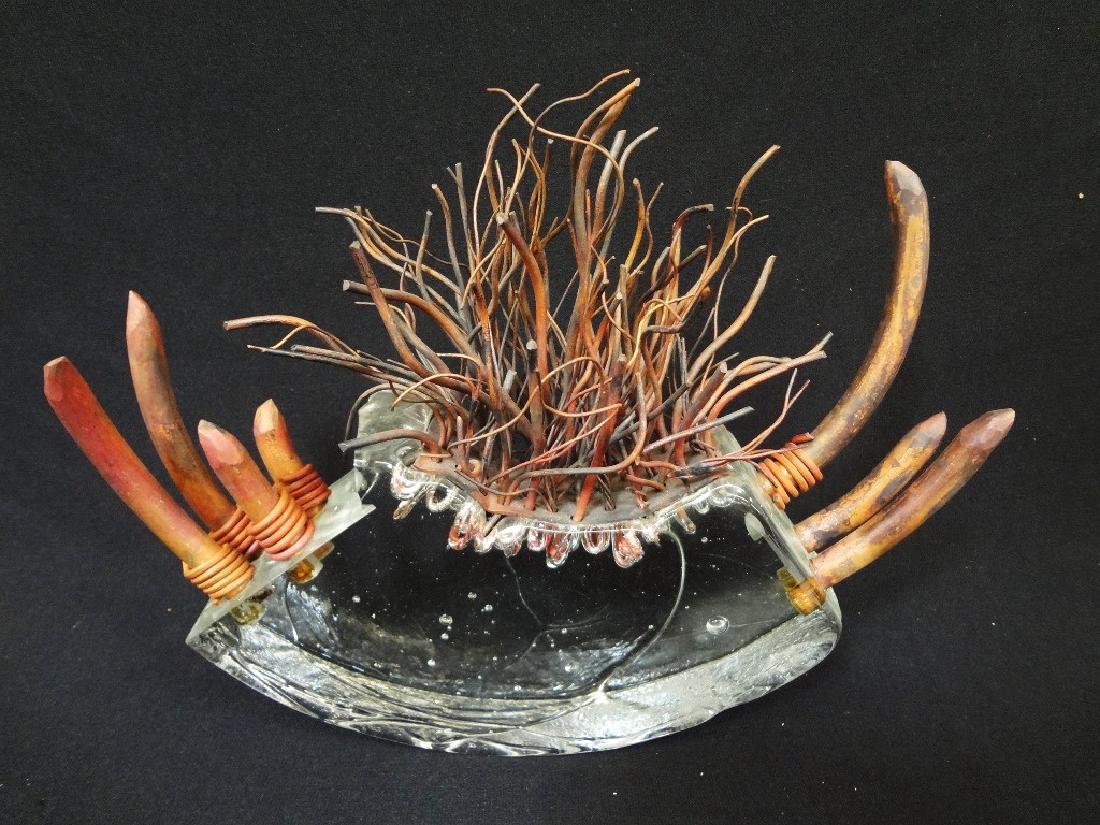Gary McFadyen Cast Glass and Copper Sculpture (1 of 4)