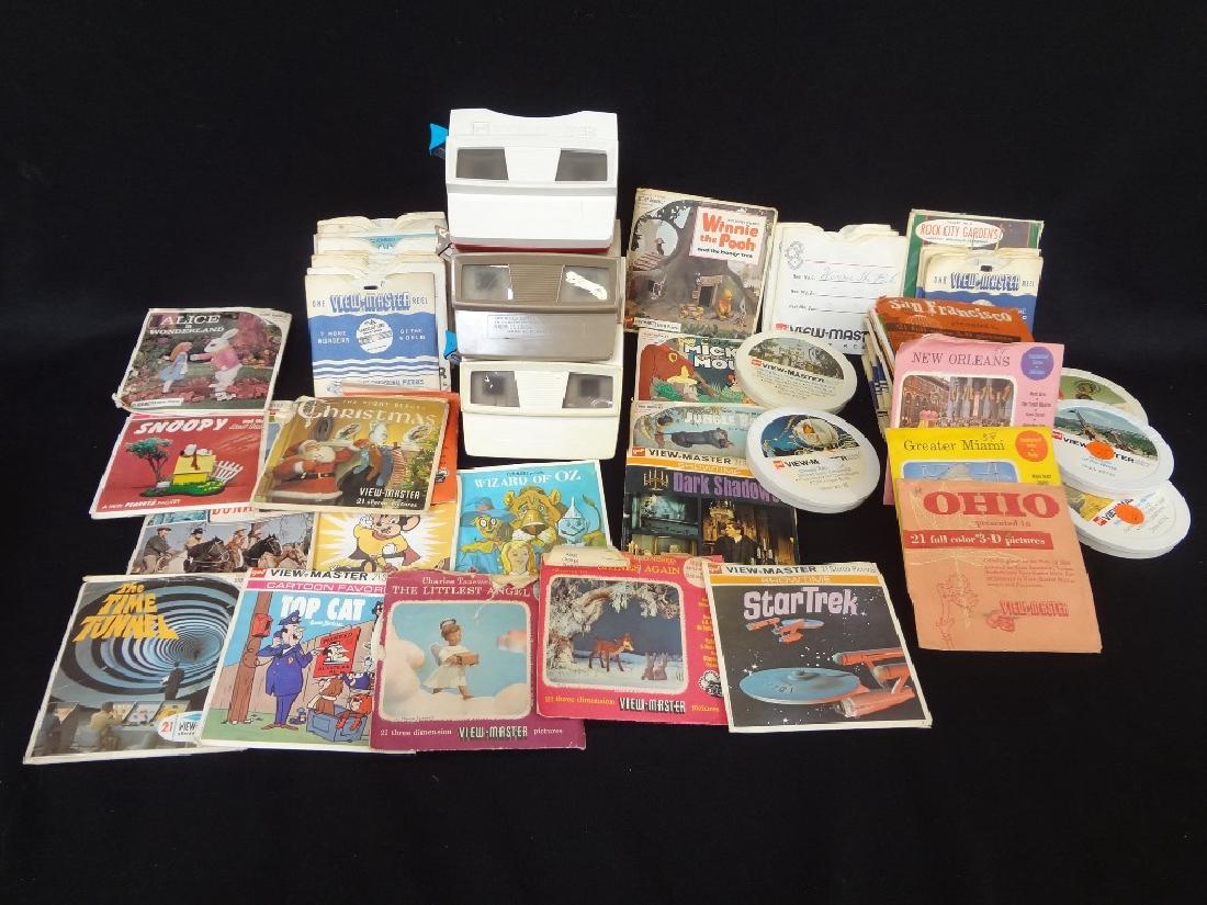 (5) Viewmasters and over 150 Reels: Disney, Travel, (1 of 7)
