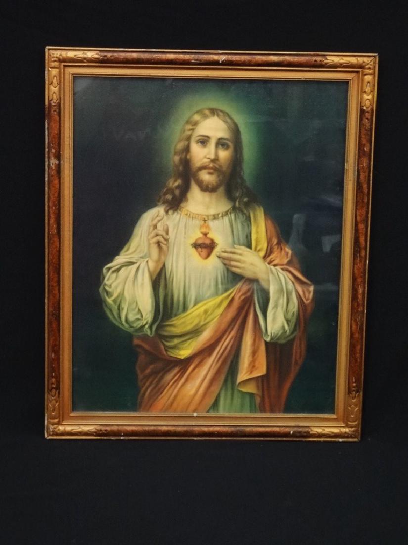 Art Nouveau Frame with Early Icon Lithograph (1 of 4)