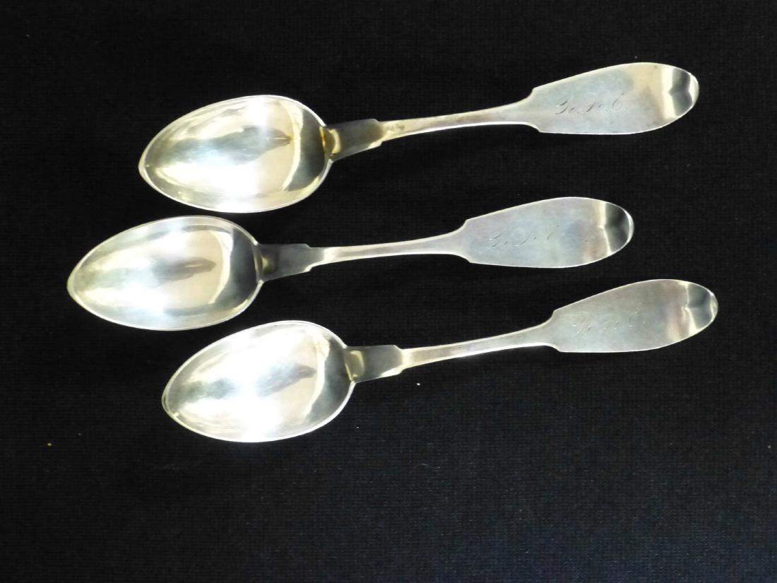 William & Horace Pitkin Coin Silver Spoons c 1863 (1 of 3)