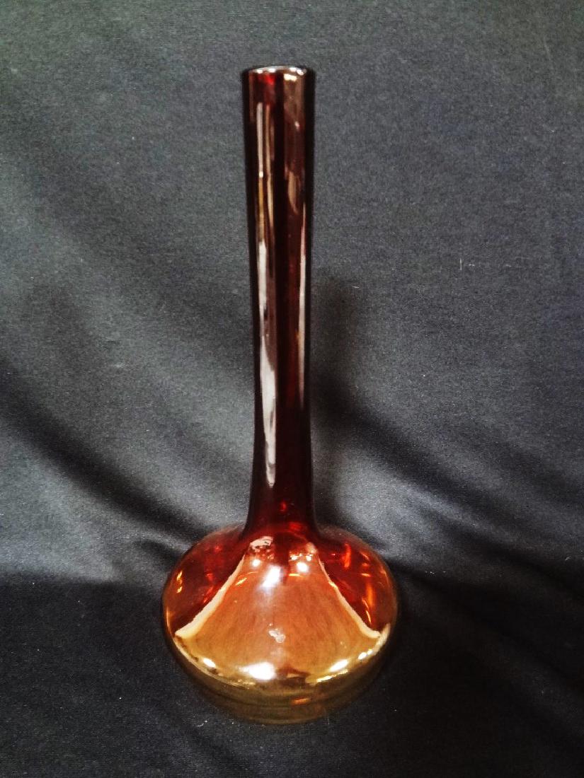 Libbey Amberina Stick Vase 14.5" Tall (1 of 3)