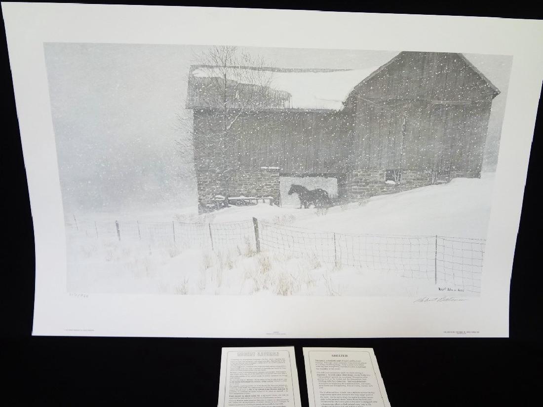 Robert Bateman Signed Lithograph "Shelter" 317/950 (1 of 3)