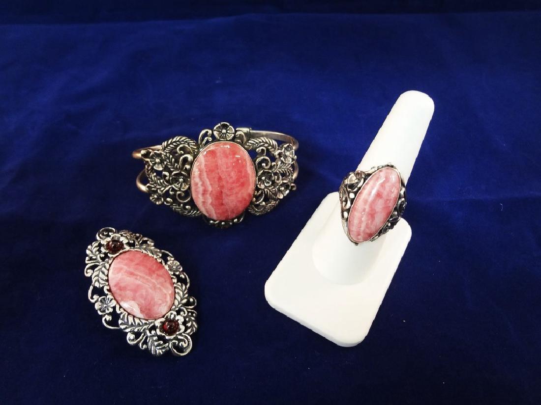 Carolyn Pollack Sterling Silver Rhodochrosite Matching (1 of 5)