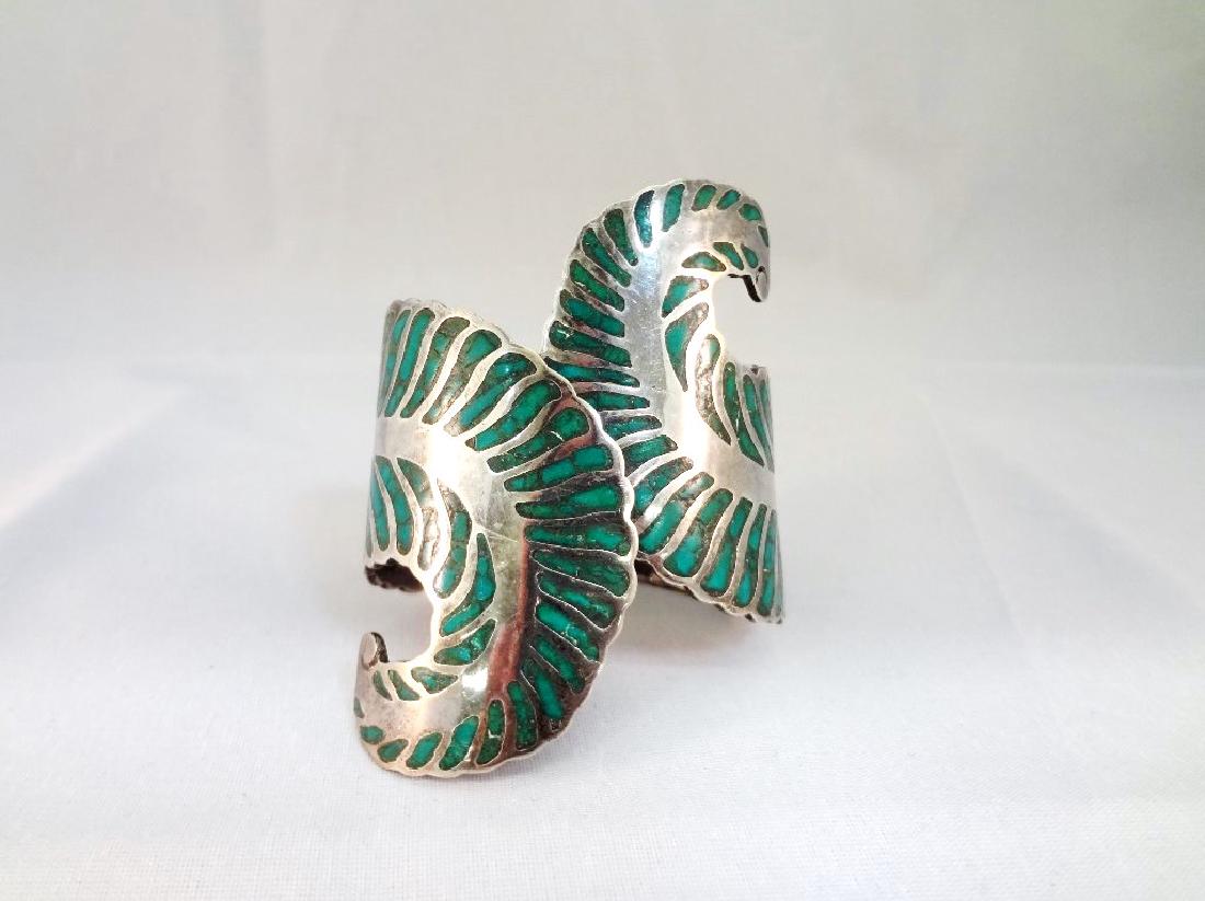 Antonio Reina AAR Taxco Mexican Sterling Leaf Turquoise (1 of 5)