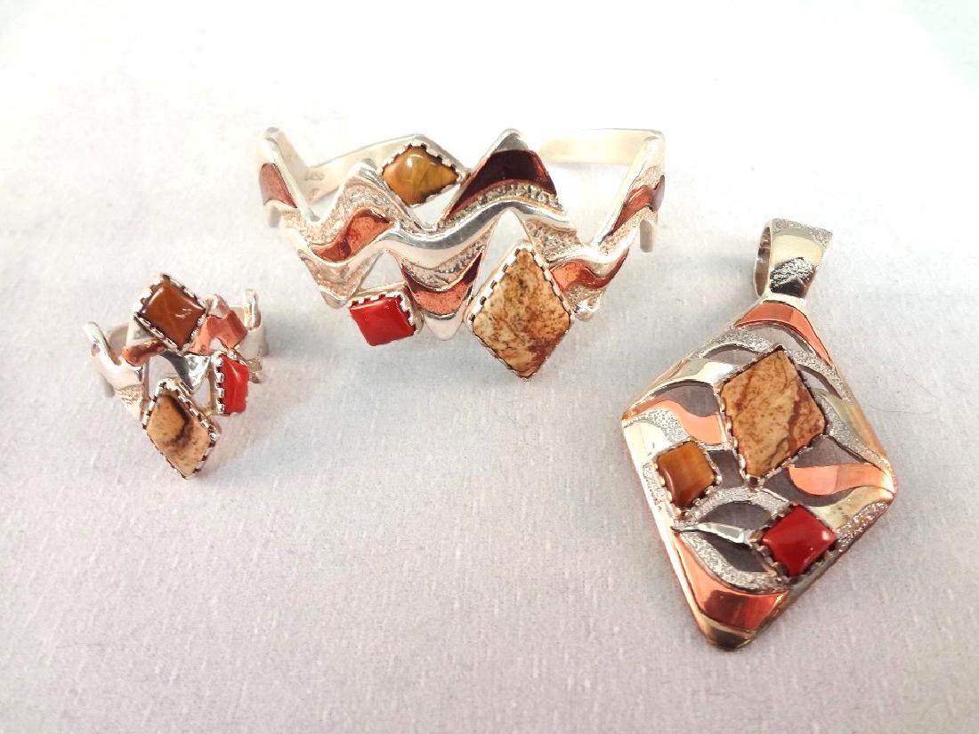 Carolyn Pollack Sterling Silver Utah 4 Corners Cuff (1 of 7)