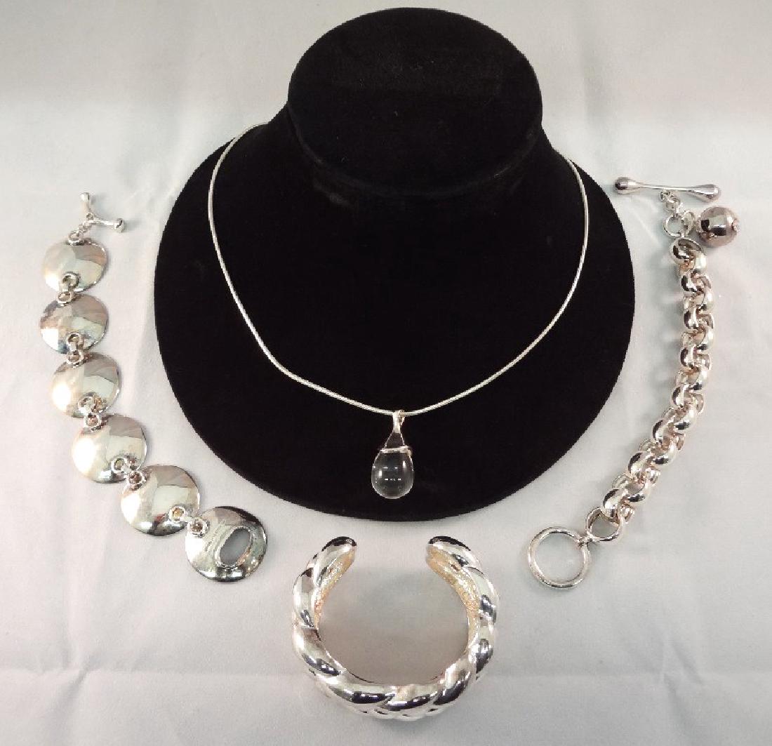 Robert Lee Morris Sterling Silver Jewelry Group: (1) (1 of 6)