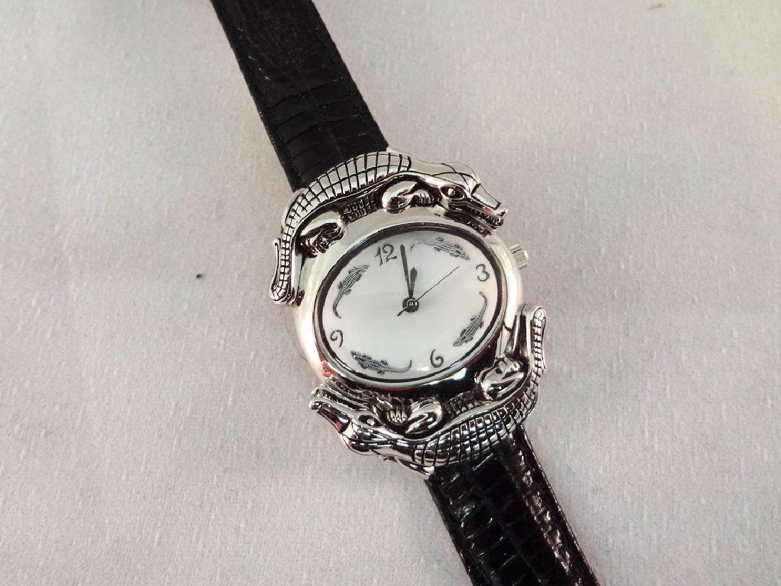 Barry Kieselstein Cord Alligator Sterling Silver Watch (1 of 6)