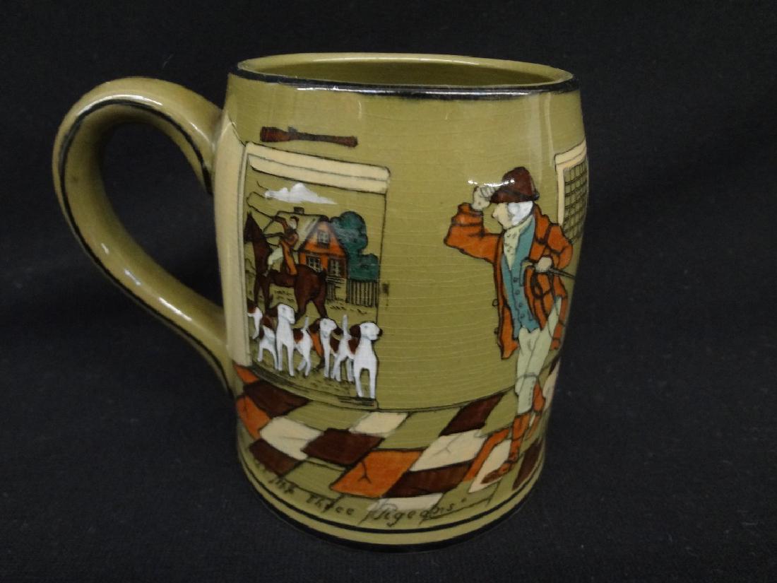 Buffalo Pottery Deldare Ware Tankard "At the Three (1 of 3)