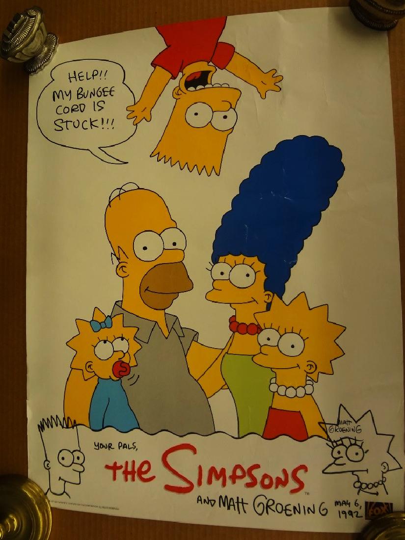 The Simpson's Poster Autographed by Matt Groening with (1 of 4)