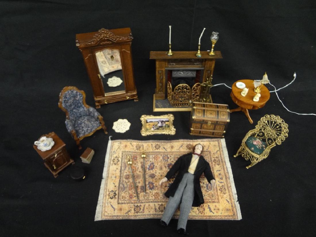 Collection of Miniature Doll House Furniture (1 of 10)