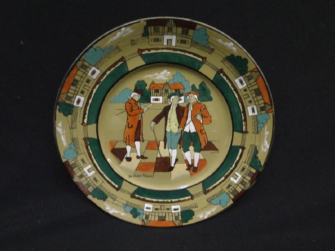 Buffalo Pottery Deldare Ware Charger Plate: "Ye Olden (1 of 3)