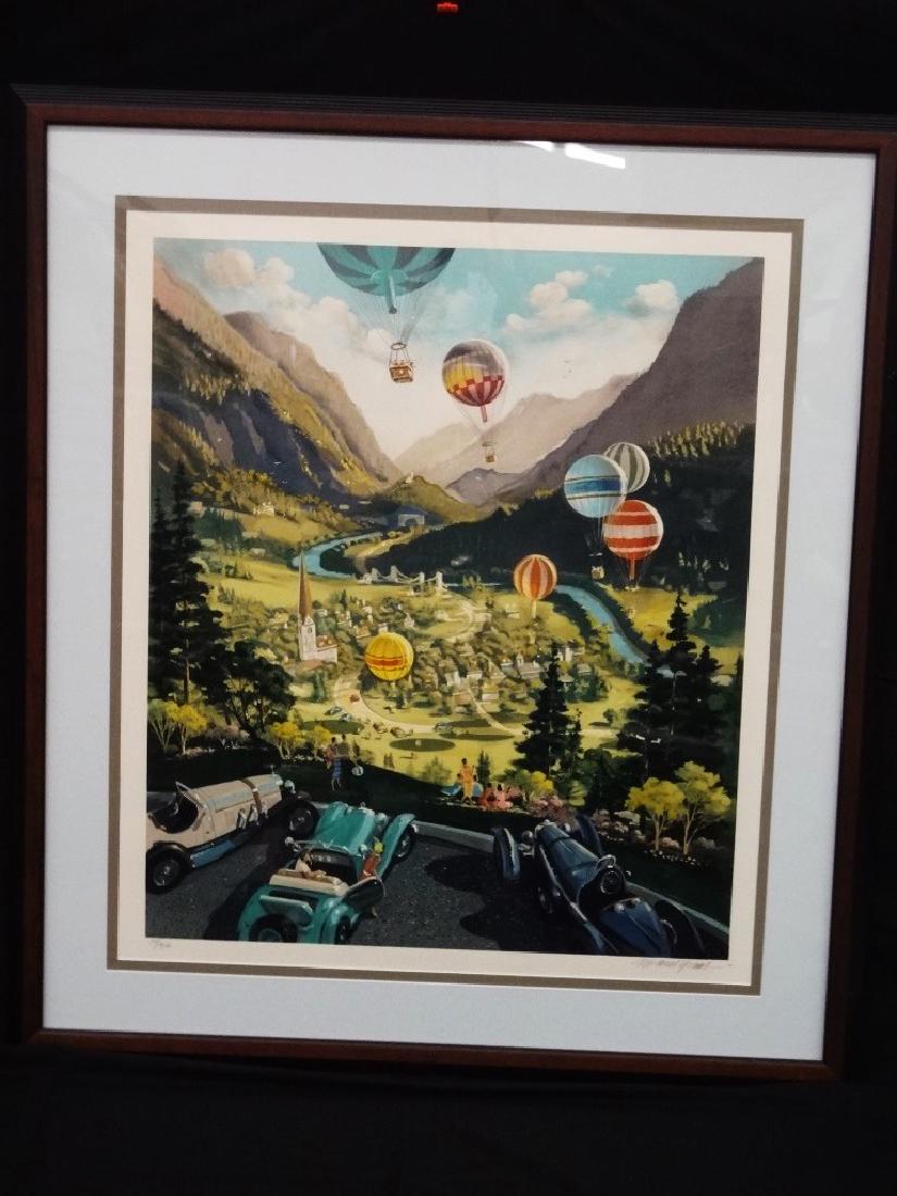 Michael Young Signed Numbered Serigraph 14/300: Michael Young Signed Numbered Serigraph 14/300: Beautiful signed and numbered serigraph by Michael Young. Matted and Framed and measuring 35.25 x 40, numbered 14/300