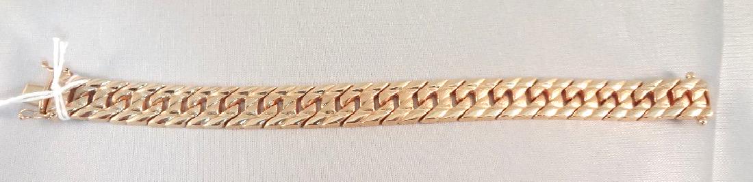 10K Solid Gold Tight Gourmette Pattern Bracelet .72 (1 of 3)