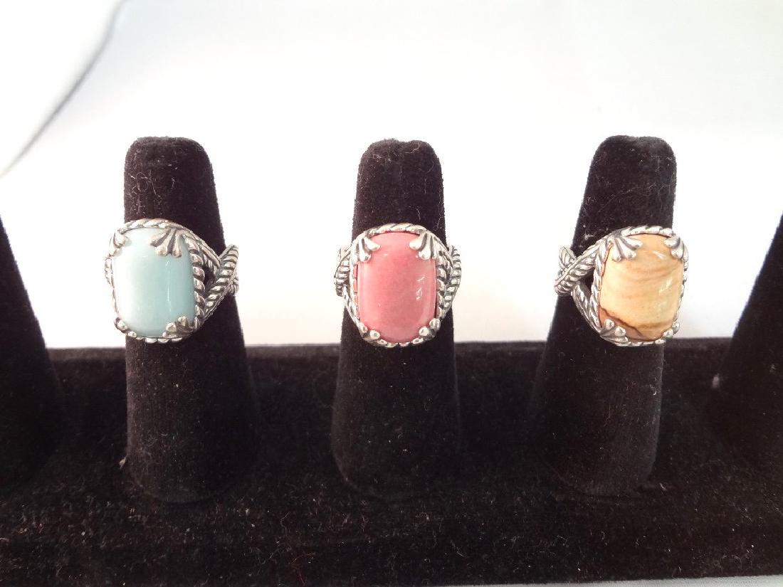 (3) Carolyn Pollack Sterling Silver 925 Cocktail (1 of 6)