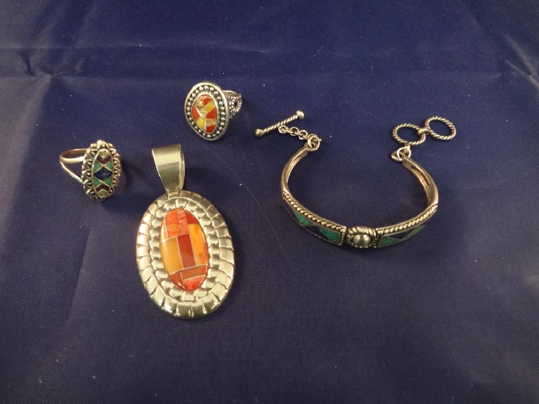 Carolyn Pollack Sterling Silver Jewelry Group: (2) (1 of 6)