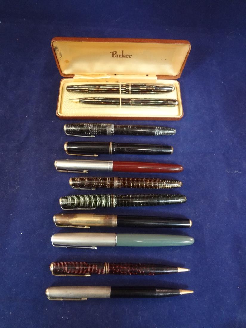 (10) Parker Fountain Pens and Pencils (1 of 5)