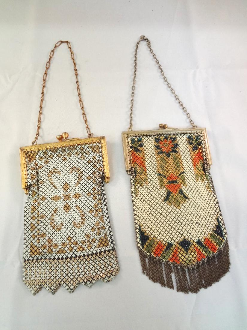 (2) Mandalian Metal Mesh Purses with Pearlized Enamel (1 of 5)