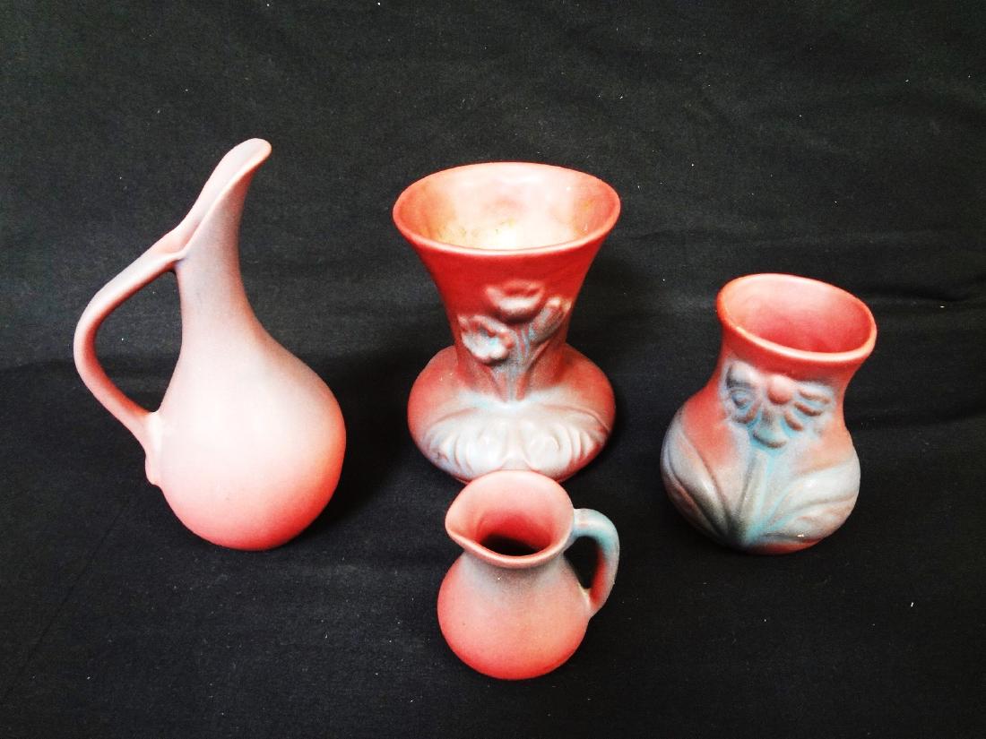 Van Briggle Maroon Pottery Group of Four (1 of 7)