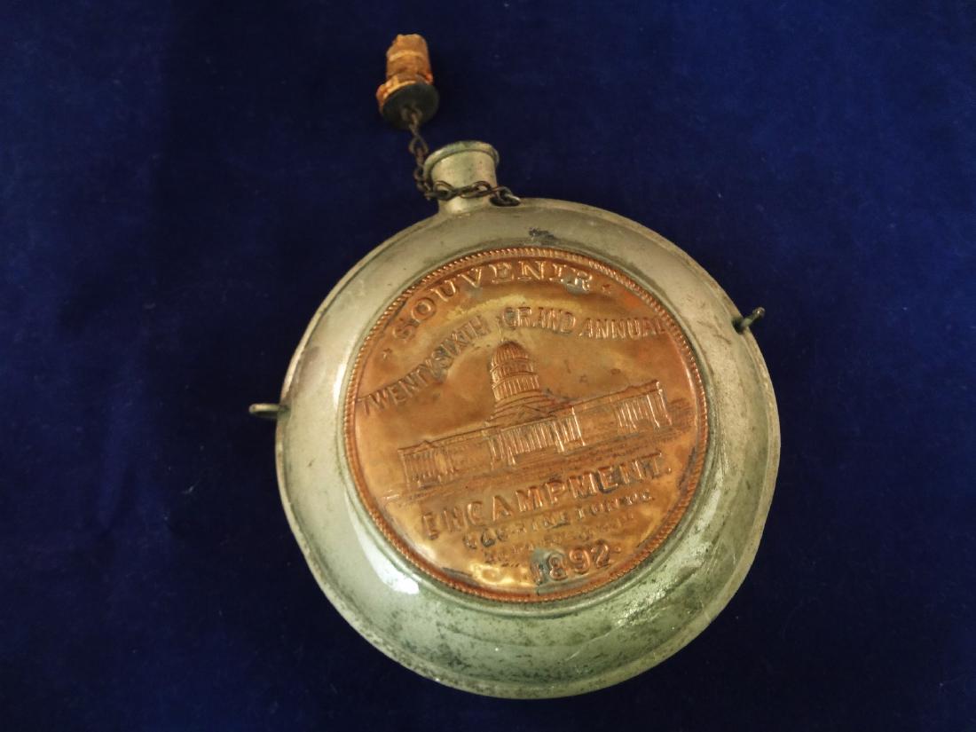 GAR Twenty Sixth Grand Annual Encampment 1892 Canteen (1 of 5)