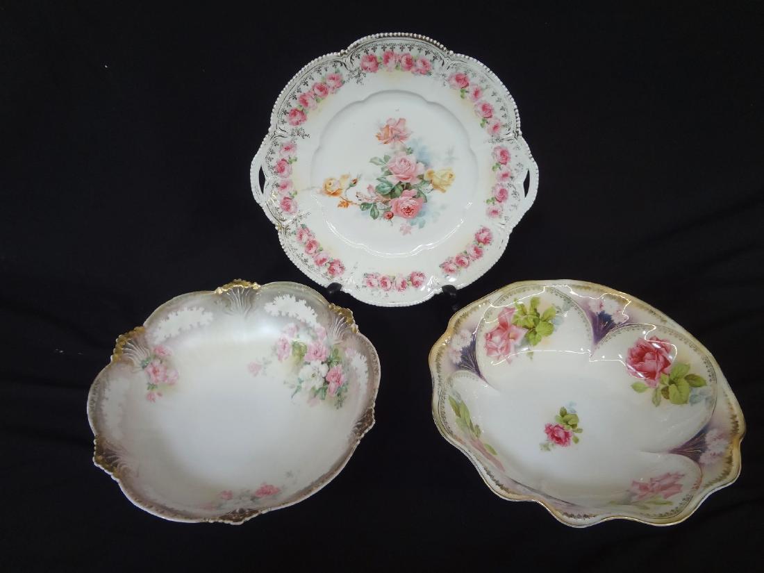 (3) R.S. Prussia Serving Pieces: 2 Bowls and 1 Plate (1 of 7)