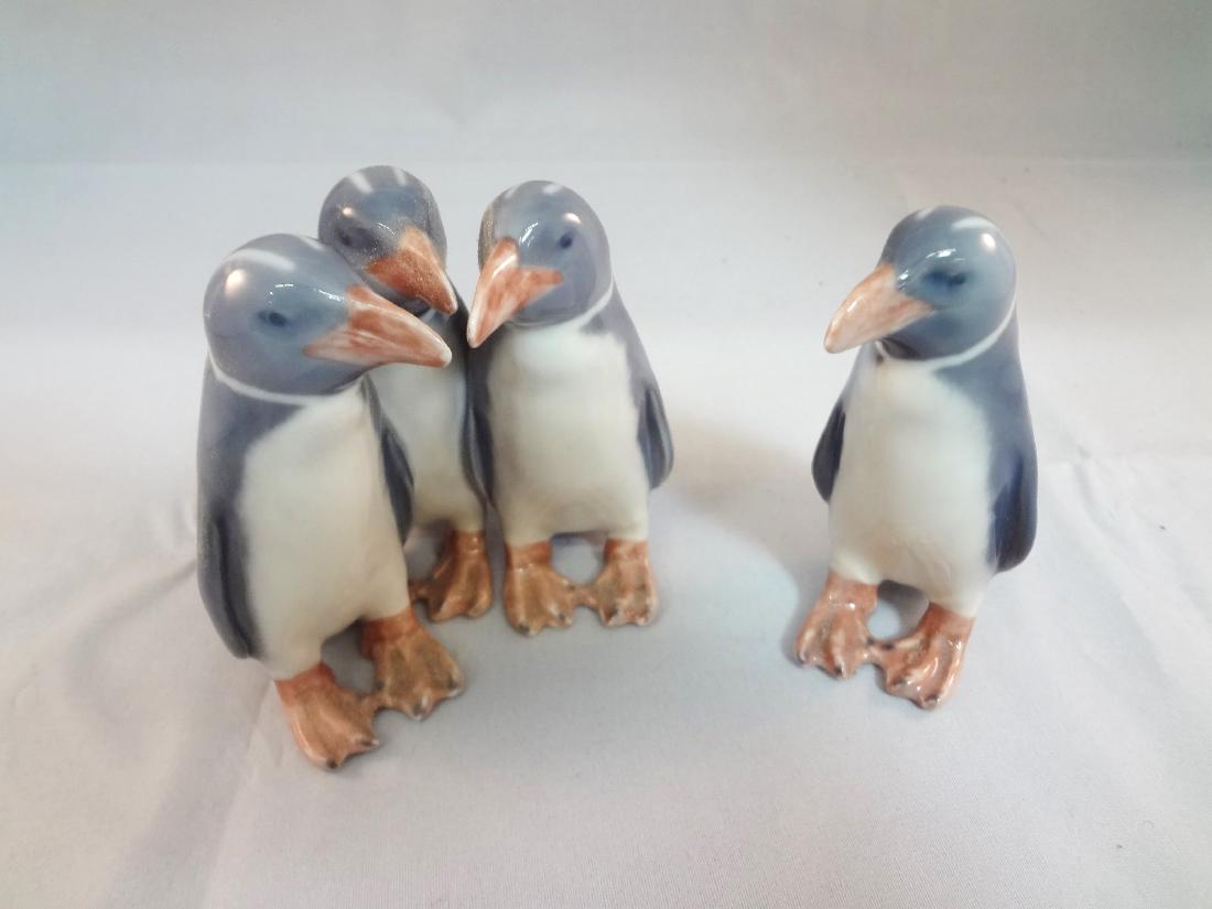Royal Copenhagen Porcelain Penguins: #1284, and #1283 (1 of 6)