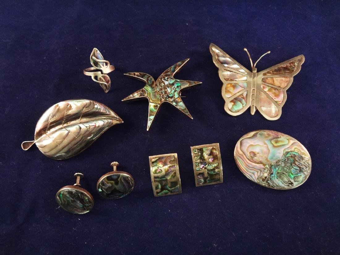 Taxco Mexico Sterling Silver Jewelry Group (1 of 12)