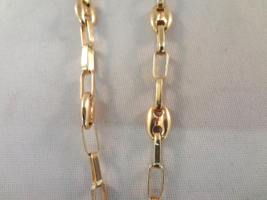 14k Yellow Gold Necklace Wide Link Chain (1 of 3)