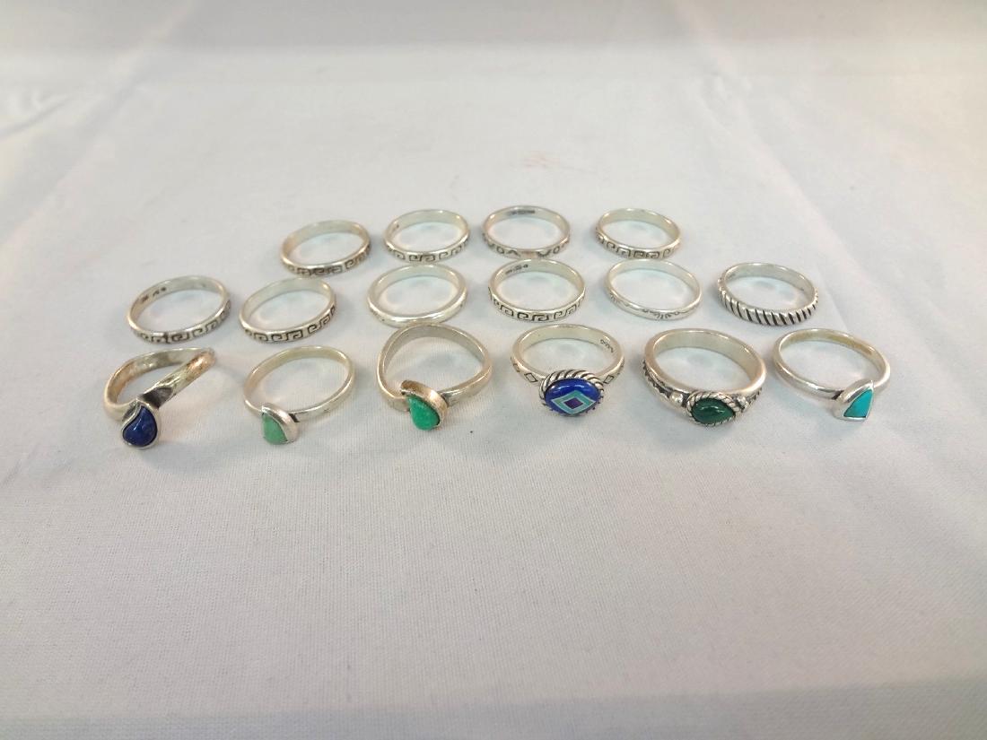 (16) Carolyn Pollack Sterling Silver Rings (1 of 3)