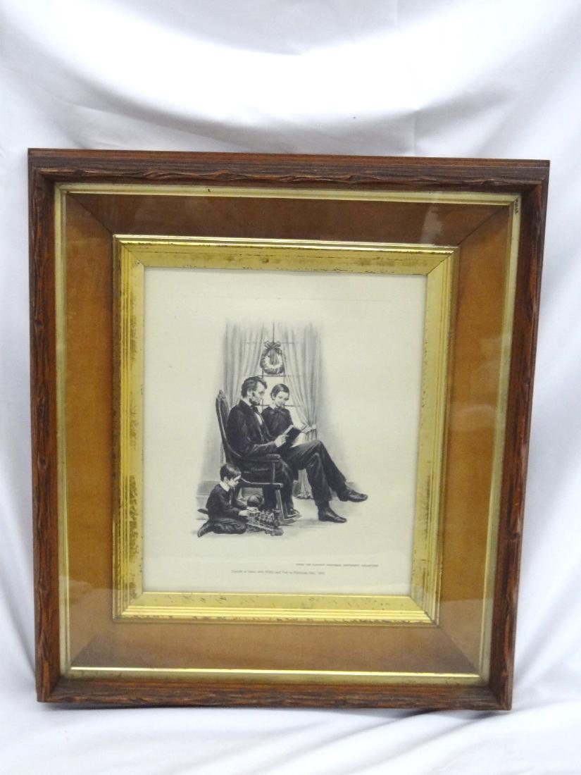 Deep Well Walnut Frame with Ostendorf Lincoln Print (1 of 3)