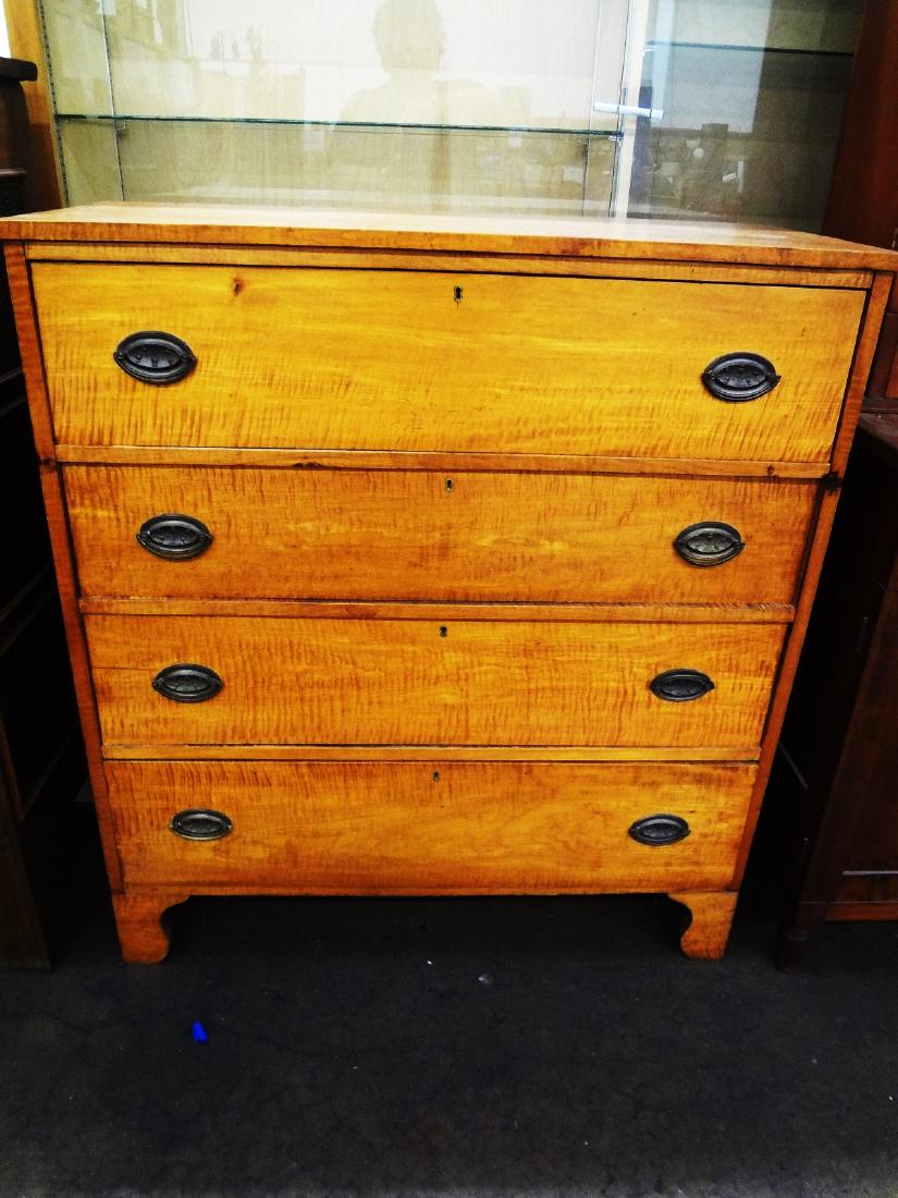 Tiger Maple 4 Drawer Dresser Original Cast Thistle Dec 15