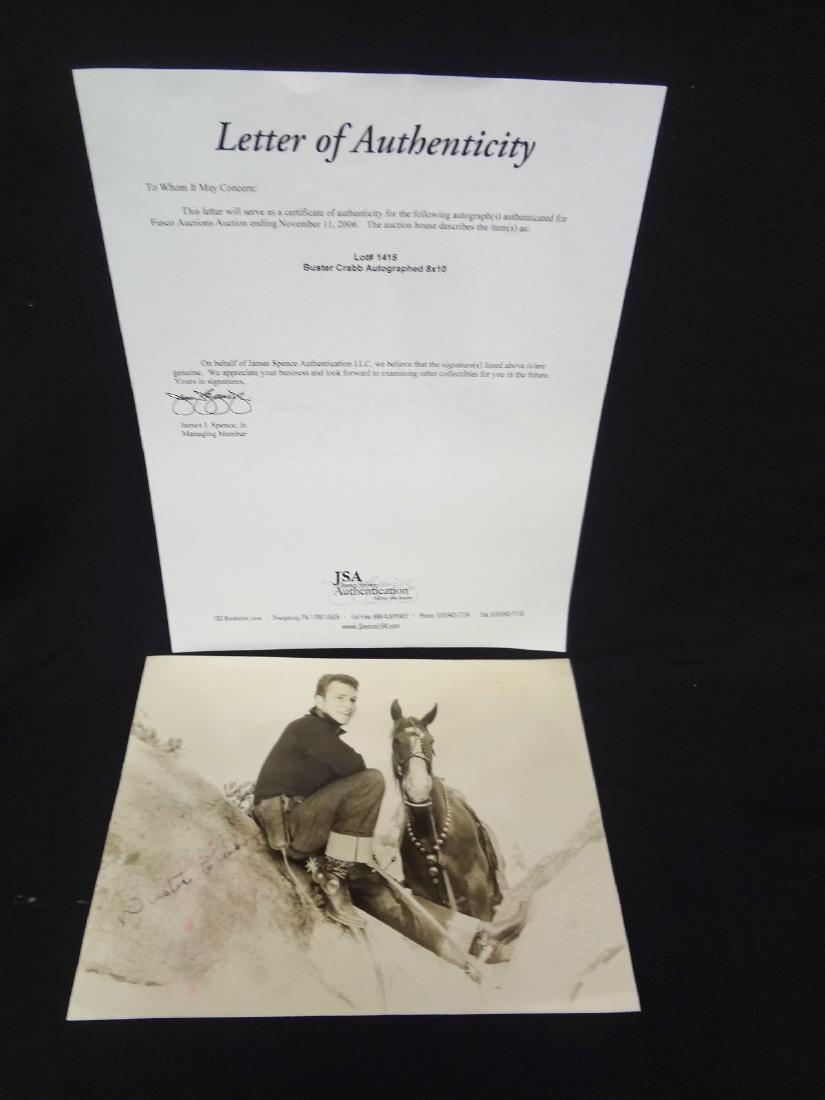 Buster Crabbe Autographed 8x10 COA from JSA (1 of 4)
