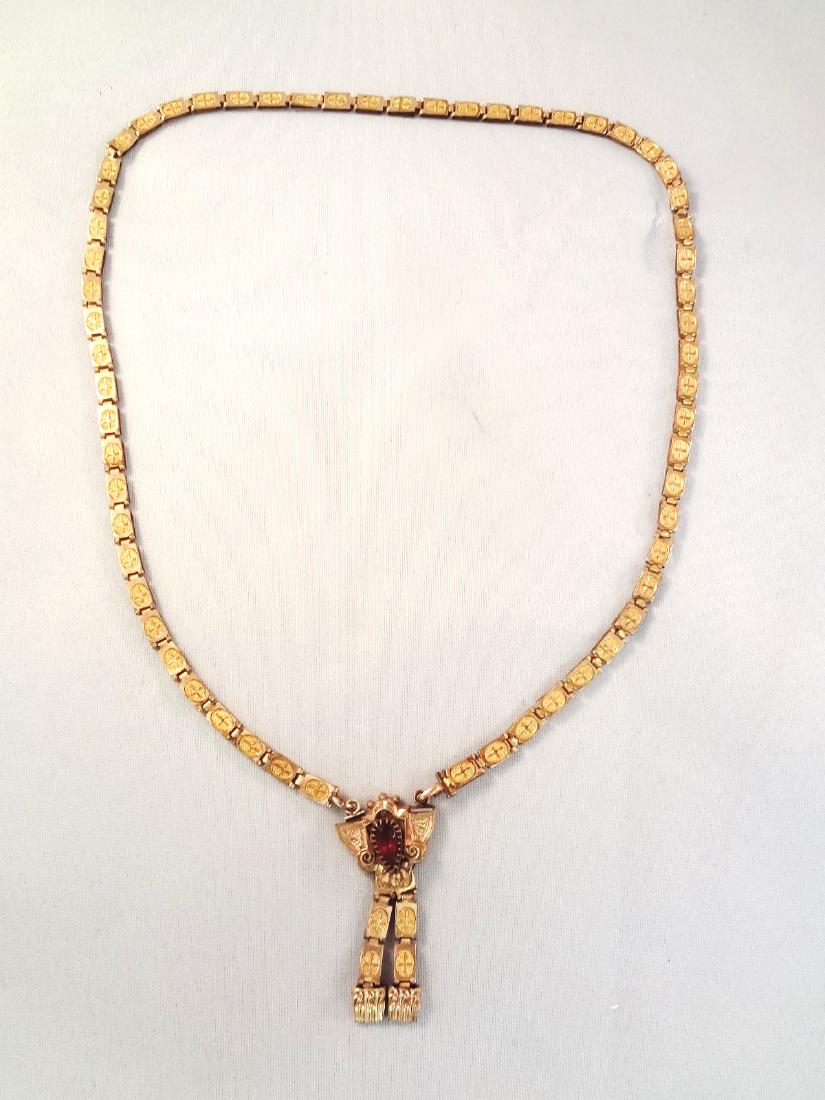 Victorian Fancy Gold Filled Necklace with Pendant (1 of 4)