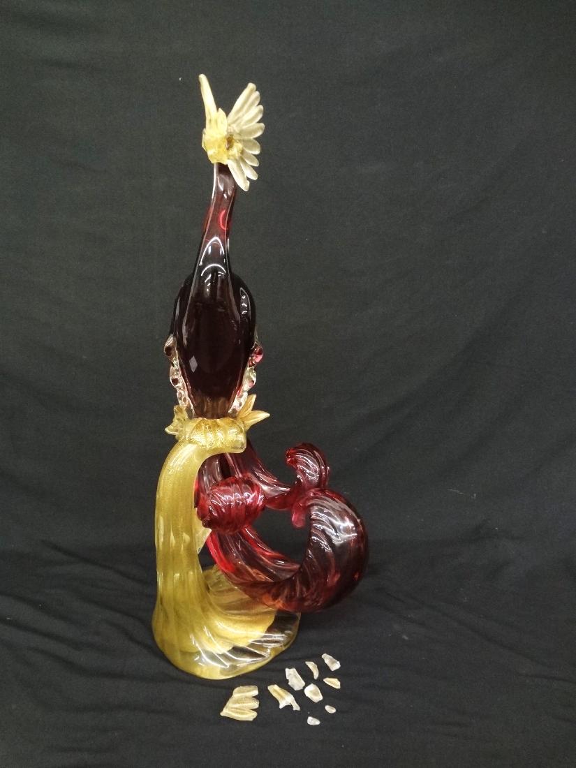 Massive Oversize Art Glass Bird (1 of 5)