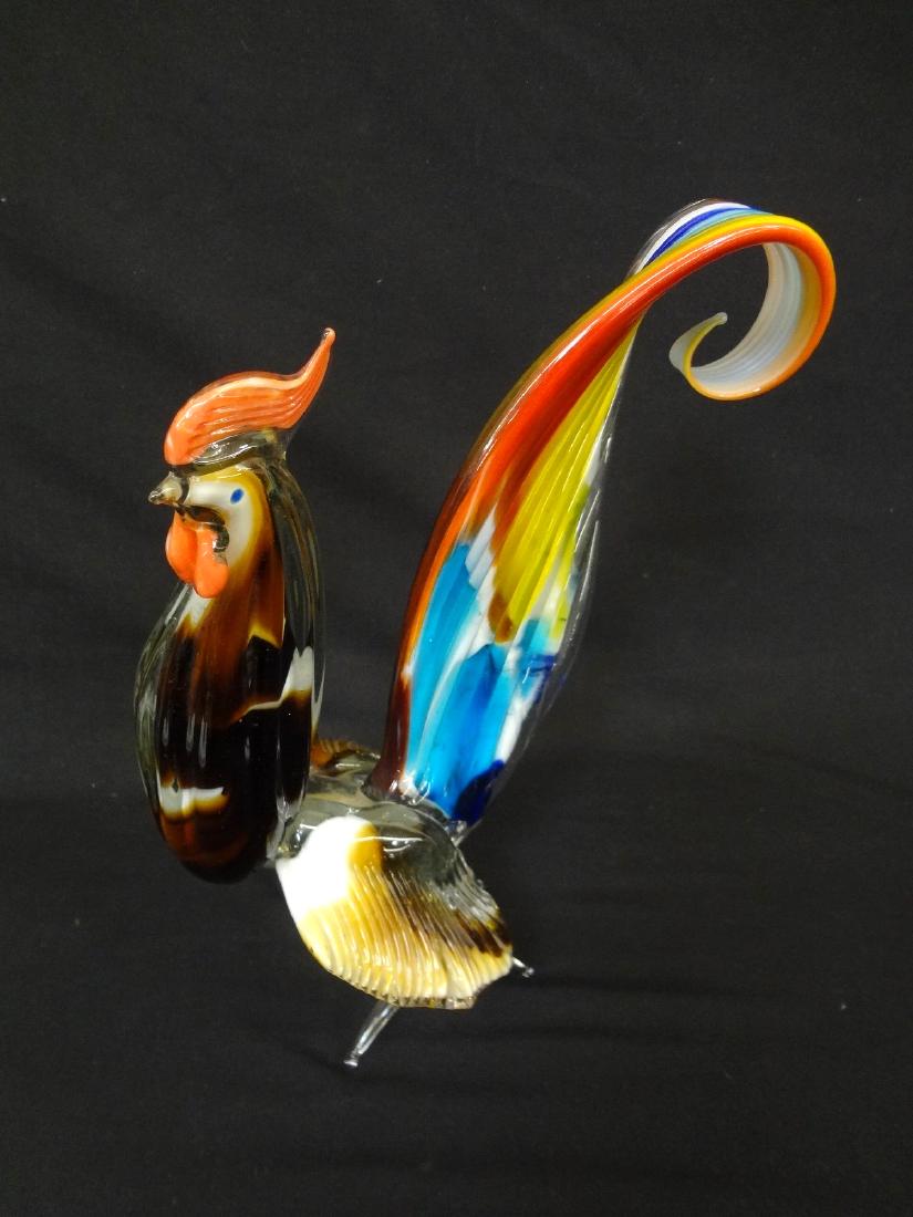 Art Glass Rooster Figurine (1 of 4)